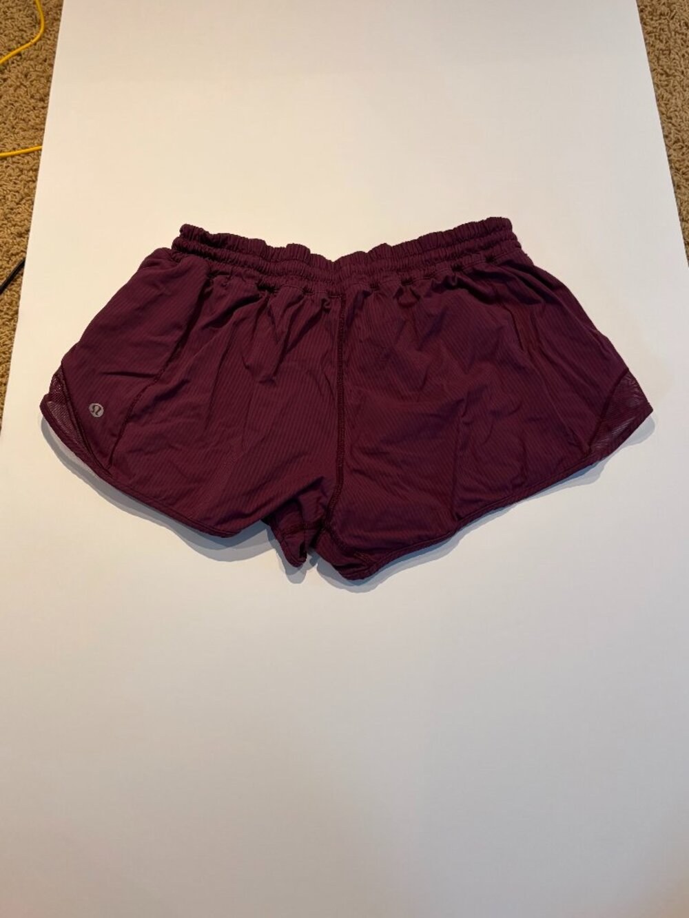 lululemon Hotty Hot Shorts Burgundy Maroon Athletic Running Size 2